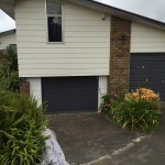 Turning wasted space into an additional enclosed mini waterproof garage (front view)