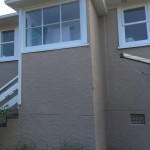 New porch roof and spouting