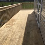 Trailer home deck, balustrade and steps