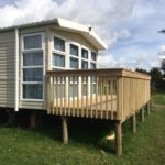 Trailer home deck, balustrade and steps